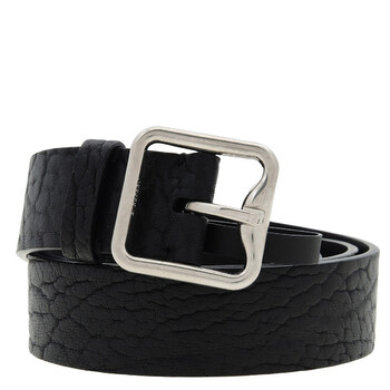 【新品未使用】Burberry Gold buckle leather belt Leather Reversible TB Belt in Black/tan/gold - Women