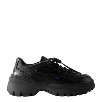 Bally Men's Black Leather Lace-up Trainers, Brand Size 37