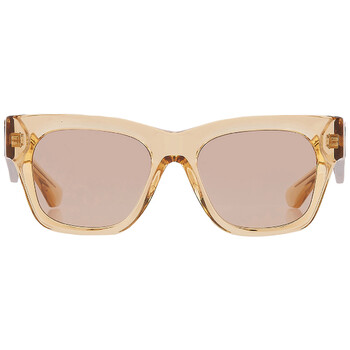 Light Brown Mirror Gold Square Ladies Sunglasses BE4424 40635A 52 Light Brown Mirror Gold Square Ladies Sunglasses BE4424 40635A 52