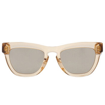 Light Brown Mirrored Gold Square Ladies Sunglasses BE4415U 40635A 52