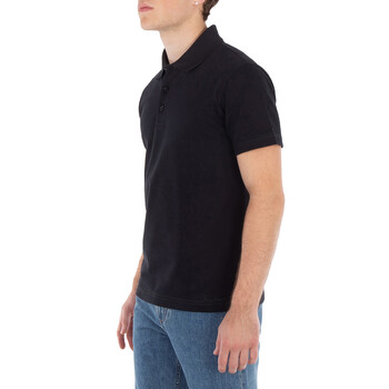 Logo Embroidered Straight Hem Cotton Polo Shirt