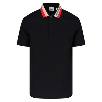 Burberry Icon Stripe Collar Short Sleeve Polo Shirt, Size XX-Small