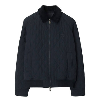 Burberry Quilted Water-Repellent Nylon Jacket, Size Medium 8096914