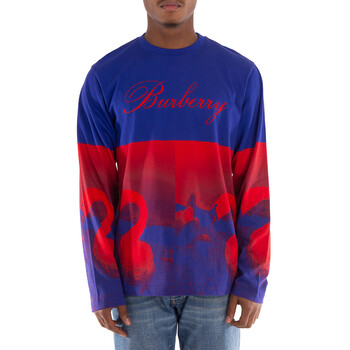 Burberry Graphic-Print Long-Sleeve T-Shirt, Size XX-Small