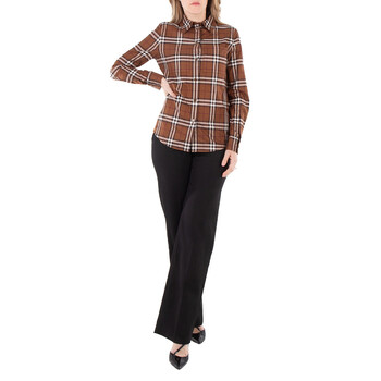 Long Sleeve Vintage Check Pattern Shirt