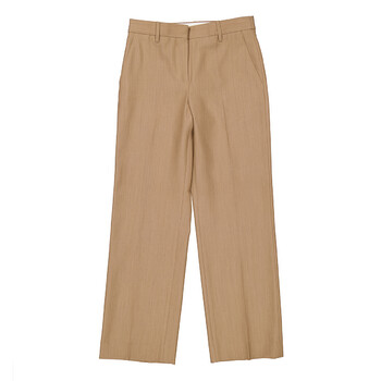 Burberry Lottie Straight-Leg Wool Trousers, Brand Size 6