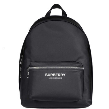 Men's Black Econyl Logo Print Backpack 8063495