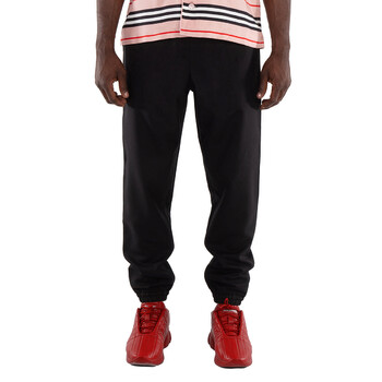 Balmain Men's Noir Tapered Cropped Trousers, Brand Size 50
