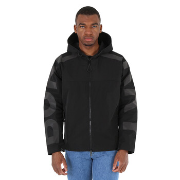 Burberry Men's Compton Logo-Print Lightweight Hooded Jacket, Size
