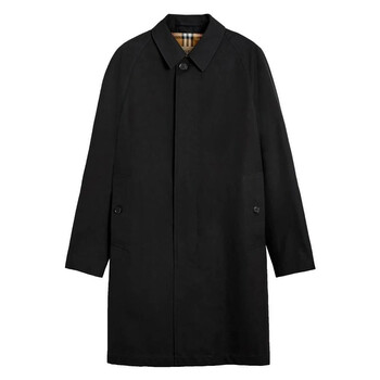 Burberry The Camden Gabardine Car Coat, Brand Size 54SF (US Size