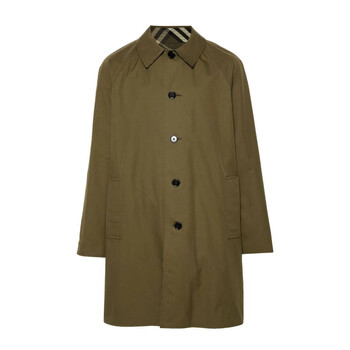 Burberry Check Reversible Gabardine Car Coat, Brand Size 48 ( US