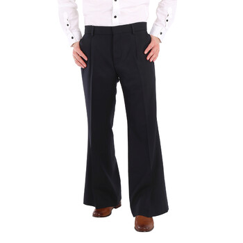 green emerald velvet dress Men's Wool Bell Bottom Trousers  Premium Flare Pants with Retro 70s Style W34 / Brown