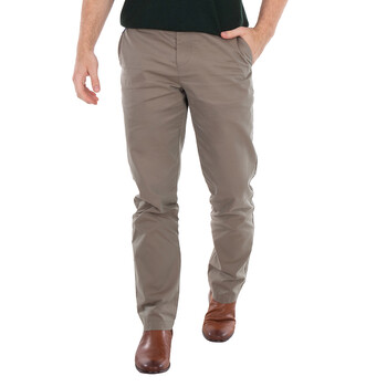 Mid Rise Straight-Leg Cotton Trousers