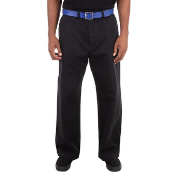 Kenzo Straight-Leg Cotton Pants, Brand Size 42 (US Size 32