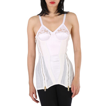 ◆2000Archives◆ Ice Denim Corset Top 1523FWTP03ID 2000 Archives Iced Denim Frayed Edges Corset, Brand Size 1