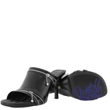 Peep 85mm Leather Slip-On Sandals