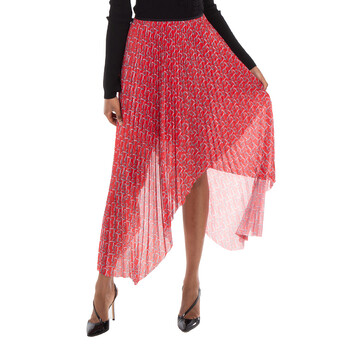 Pleated B Jersey Midi Skirt 8088147