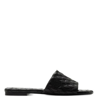 Quilted Leather Slides