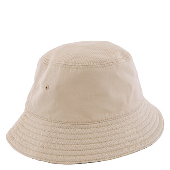 Burberry Reversible Cotton Bucket Hat, Size Medium 8089514