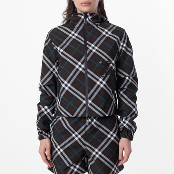 Burberry Check Reversible Cropped Jacket, Size XX-Small 8092685
