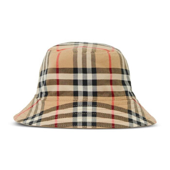 Burberry Reversible Vintage Check Cotton Bucket Hat, Size