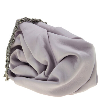 Rose Nappa Chain Clutch In Haze