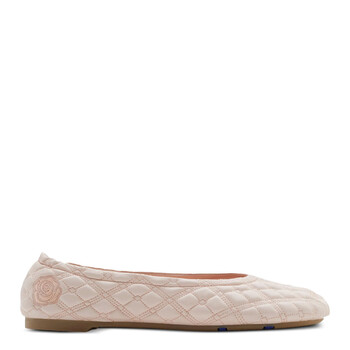 BURBERRY SADLER バレエシューズ Burberry Sadler Zip Leather Ballerina Shoes | Neutrals