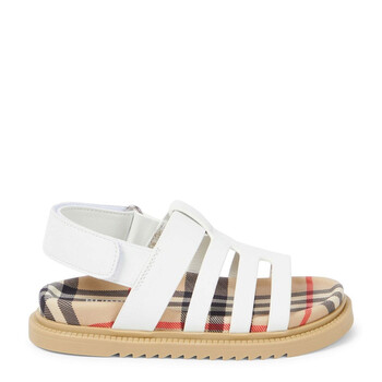 【バーバリー・BURBERRY】SANDALS Burberry Little Kid's Check Sandals | Saks Fifth Avenue