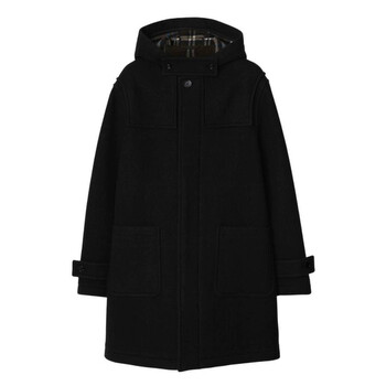 Burberry Womens Black Recycled Nylon Parka, Size XX-Small 8095446