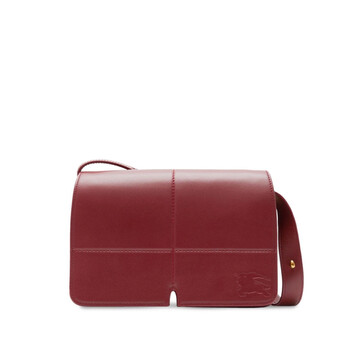 【関税&送料込み】Burberry Bags.. Burberry Snip Foldover-Top Calf Leather Shoulder Bag 8088936