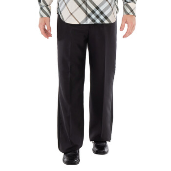 Burberry Straight Hem Trousers, Size Large 8083619