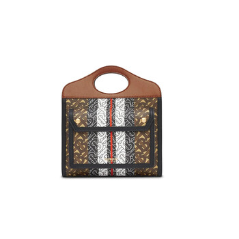 Burberry Stripe Print Mini Tote Bag Burberry Stripe Print Mini Tote Bag