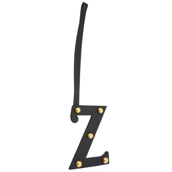 Studded Leather Alphabet Z Bag Charm