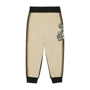 キッズ用ボトムス GIVENCHY FW22 JOGGER LOGOED SIDE BANDS (H24184K_09B) Givenchy Kids logo tape detail Joggers, Size 10Y H24184-09B