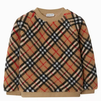 Burberry Kids Vintage-Check Panel Sweatshirt, Size 3Y 8060950