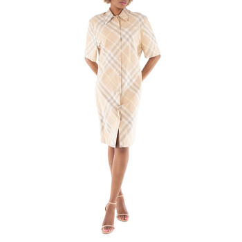slim fit dress slacks Burberry Nova Check Halter Dress – LE DEPARTMENT main image 1