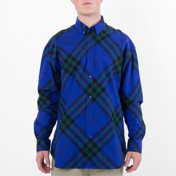 Burberry Simpson Slim Fit Check Stretch Cotton Shirt, Size X
