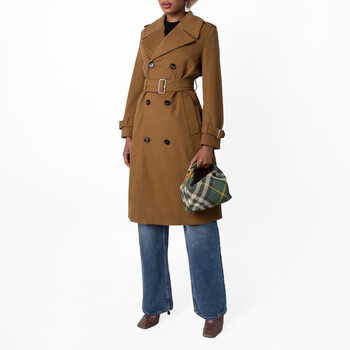 Burberry Castleford Double-Breasted Trench Coat, Brand Size 6 ( US