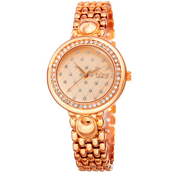 Argyle Style Crystal Rose Dial Ladies Watch BUR170RG Argyle Style Crystal Rose Dial Ladies Watch BUR170RG