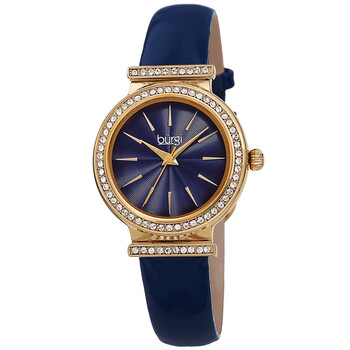 Blue Dial Blue Leather Ladies Watch BUR230BU
