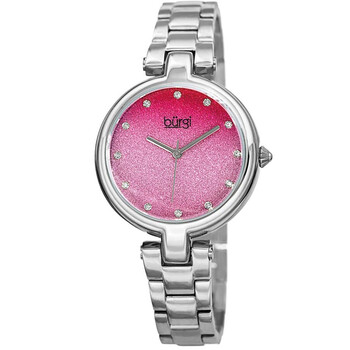 Ladies Glitter Ombre Swarovski Crystal Dial Bracelet Watch