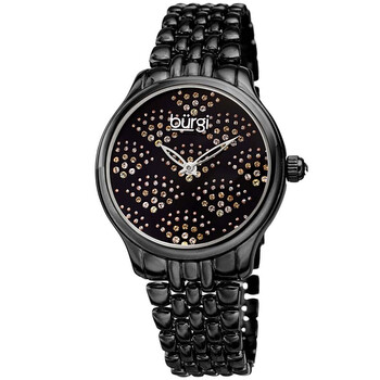 Ladies Swarovski Crystal Pebble Style Bracelet Watch BUR205BK Ladies Swarovski Crystal Pebble Style Bracelet Watch BUR205BK