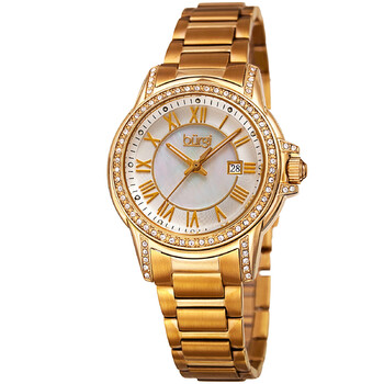 Mother of Pearl Dial Gold-tone Ladies Watch BUR168YG