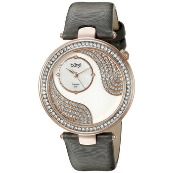 Pave Design Crystal Mother of Pearl Dial Ladies Watch BUR155GY