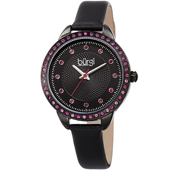 Quartz Crystal Black Dial Ladies Watch BUR161BK