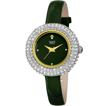 Quartz Diamond Green Dial Ladies Watch BUR195GN