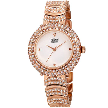 Quartz Diamond White Dial Ladies Watch BUR266RG