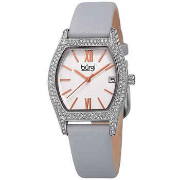 Quartz White Dial Grey Leather Ladies Watch BUR166GY Quartz White Dial Grey Leather Ladies Watch BUR166GY