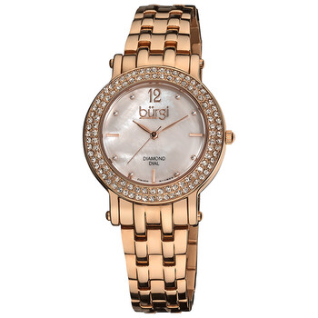 White Mother of Pearl Dial Ladies Watch BUR079RG