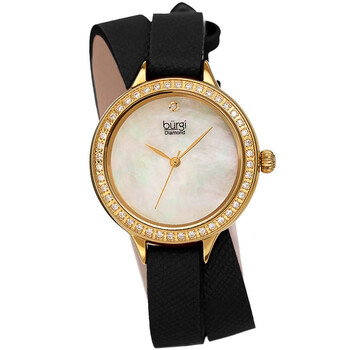 Diamond White Mother of Pearl Dial Ladies Watch BUR224BK